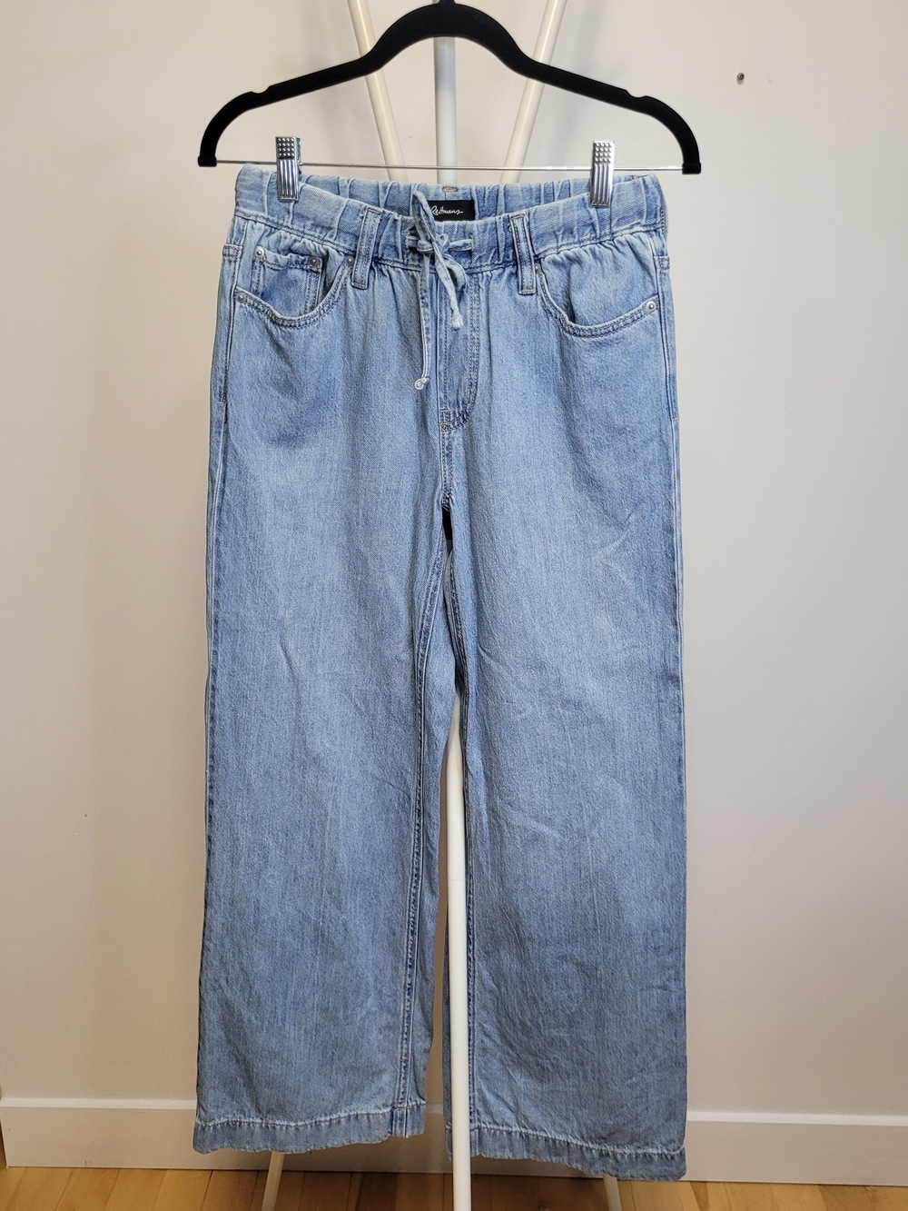 Reitmans Light Wash Wide Leg Jeans w/ Drawstring - Size XXS fits S, see pictures